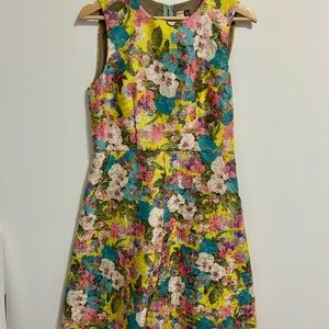 Floral Sleeveless Dress - Multicolor